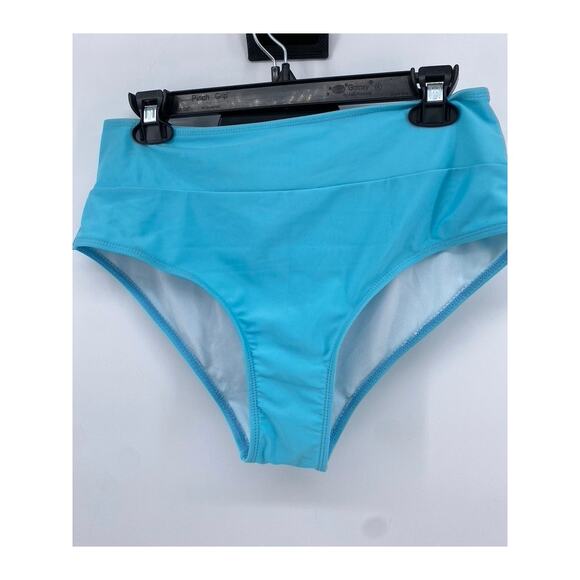 SHEIN Other - SHEIN Women's Plus Light Blue Solid Swim Bottoms SZ 0XL